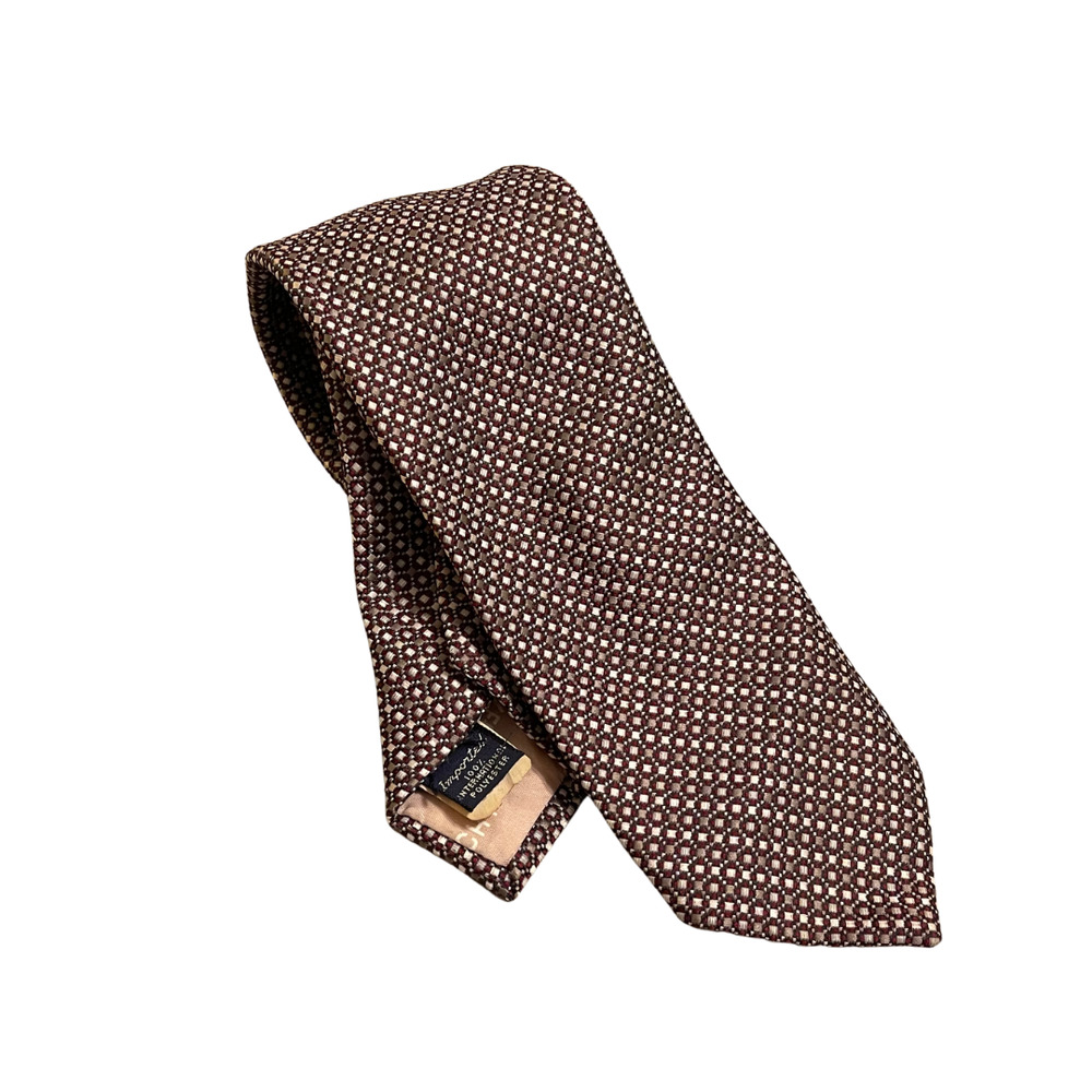 Givenchy Gentleman Paris Red Diamond Print Tie